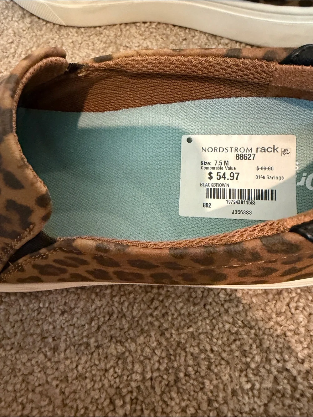 Nordstrom Dr. Scholls Madison Leopard-Print Slip-On Espadrilles - Brown & Black